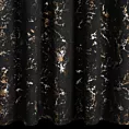Zasłona welwetowa czarna zdobiona lśniącym marmurkiem 140x270 taśma - DORI