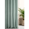 Zasłona szyta na taśmie 5 cm jasnomiętowa z miękkiej półmatowej tkaniny welwetowej