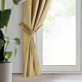 Zasłona welwetowa ciemnobeżowa, troczek w zestawie 140x270 cm przelotka - ANTARA