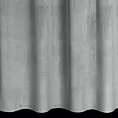 Zasłona welwetowa jasnoszara, troczek w zestawie 140x270 cm przelotka - ANTARA