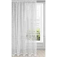 Firana biała o strukturze pajęczej sieci 300x270 cm taśma AMANDA