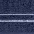 Ręcznik do rąk 30x50 cm bawełniany kolor granatowy w kontrastujące pasy 500 g/m2 DINA