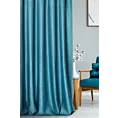 Zasłona szyta na taśmie 5 cm CANDY turkusowa z tkaniny z strukturalnym spolotem