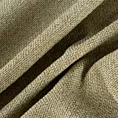 Zasłona szyta na taśmie 5 cm jasnozielono beżowa z tkaniny o grubym splocie i efektem melanżu