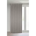 Zasłona ciemnobeżowa z 100% zaciemniającej tkaniny typu blackout 125x270 cm (wymiar podany na gotowo) system flex - NELISA