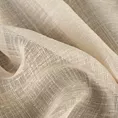 Roleta rzymska kremowa z delikatnej w dotyku etaminy w stylu eko z efektem kreszowania, wykończona obciążnikiem