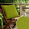 Poszewka na poduszkę 45x45 cm z gładkiej tkaniny wodoodpornej jasnozielona idealna do ogrodu i na taras GARDEN 3
