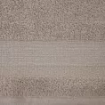 Ręcznik do rąk 30x50 cm bawełniany kolor beżowy w pasy przetykany błyszczącą nici 500 g/m2 APRIL