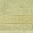 Ręcznik do rąk 30x50 cm bawełniany kolor oliwkowy z welurową bordiurą 500 g/m2 EMMA