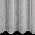 Zasłona srebrna o strukturze deszczyku z etaminy 140x250 cm przelotka - ANGELIKA