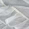 Firana biała z etaminy zdobiona falbanami 140x250 cm przelotka SAMI