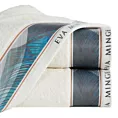 Ręcznik kąpielowy 70x140 cm bawełniany kolor kremowy z designerską bordiurą 485g/m2 EVA 3 Eva Minge