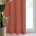 Zasłona ruda o strukturze deszczyku z etaminy 140x250 cm przelotka - ANGELIKA