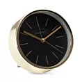 Dekoracyjny zegar stołowy z logo EUROFIRANY czarno-złoty