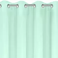 Zasłona jasnomiętowa z gładkiej tkaniny 140x250 cm przelotka - EVITA