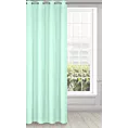 Zasłona jasnomiętowa z gładkiej tkaniny 140x250 cm przelotka - EVITA