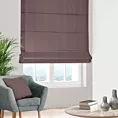 Roleta rzymska ciemnofioletowa z miękkiej półmatowej tkaniny welwetowej