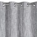Zasłona stalowa o widocznym splocie w stylu eko 140x250 cm przelotka - ANIKA