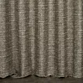 Zasłona szyta na taśmie 5 cm grafitowo złota z tkaniny o grubym, naturalnym splocie z połyskiem