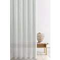 Tkanina firanowa lekki woal w stylu eko o niestandardowej wysokości 360 cm zakończona obciążnikiem