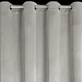 Zasłona welwetowa popielata, troczek w zestawie 140x270 cm przelotka - ANTARA