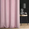 Zasłona szyta na taśmie 5 cm WALDO jasnoróżowa ze szlachetnej grubej tkaniny welwetowej o gramaturze 400g/m2