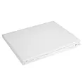 Prześcieradło bez gumki 180x210 cm z satyny bawełnianej kolor biały 125 g/m2 DINA Diva Line