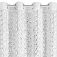 Zasłona biała z szyfonu zdobiona różami 3D 140x250 cm przelotka - ROSES Eva Minge