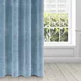 Zasłona niebieska z ekskluzywnego aksamitnego welwetu 290 g/m2 140x270 cm taśma - RIA - Diva Line