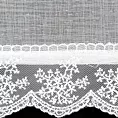 Zazdrostka biała zdobiona subtelną koronką 70x150 cm szelki SUZAN