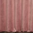 Zasłona szyta na taśmie 5 cm pudrowo różowa ze szlachetnej grubej tkaniny welwetowej o gramaturze 400g/m2