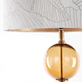 LIMITED COLLECTION Lampa stojąca LUNA 2 z podstawą łączącą szkło i metal oraz welwetowy abażur