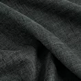 Zasłona szyta na taśmie 5 cm GEONOA grafitowa z miękkiej tkaniny o naturalnym charakterze z widocznym ozdobnym splotem