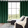 Zasłona welwetowa ciemnozielona z kryształkami 140x250 cm przelotka - ARIADNA