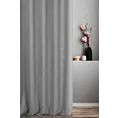 Zasłona szyta na taśmie 5 cm popielata z gładkiej, przyjemnej w dotyku tkaniny z efektem melanżu