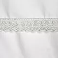 Pościel 160x200 cm z satyny bawełnianej kolor biały zdobiona elegancką koronką RETRO 6