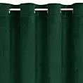Zasłona welwetowa ciemnozielona z kryształkami 140x250 cm przelotka - ARIADNA