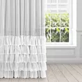 Firana biała z markizety z pięcioma falbanami 400x270 cm taśma CHARLOTTE 2