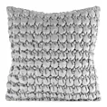 Poszewka na poduszkę 45x45 cm welwetowa kolor srebrny zdobiona wzorem 3D VELVET 193 Eurofirany Premium