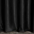 Zasłona szyta na taśmie 5 cm czarna z gładkiej, zaciemniającej tkaniny z wyraźnym splotem