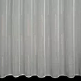 Firana szyta na taśmie fala naturalna z matowej tkaniny o luźnym splocie z pionowymi paseczkami, wykończona obciążnikiem