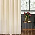 Zasłona kremowa z gładkiego welwetu 140x270 taśma - SIBEL - Pierre Cardin
