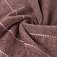 Ręcznik kąpielowy 70x140 cm bawełniany kolor ciemnoróżowy z welurową bordiurą 500 g/m2 ELZA