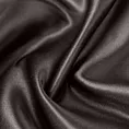 Poszewka szyta ciemnobrązowa z jednokolorowej gładkiej tkaniny