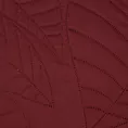Narzuta bordowa 170x210 cm z motywem liści wytłaczanym techniką hot press BONI 6 Design 91