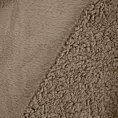 Narzuta dwustronna z przyjemnego futerka i tkaniny barankowej beżowa 220x240 cm NINA Eurofirany Premium