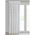 Zasłona biała ażurowa w stylu eko 140x270 cm taśma - NELA