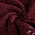 Ręcznik kąpielowy 50x90 cm bawełniany kolor bordowo, złoty zdobiony metaliczna nicią 500 g/m2 KALISTO