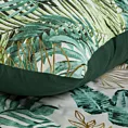 Pościel 140x200 cm kolor zielony, biały z nadrukiem egzotycznych liści DAWOSA Design 91