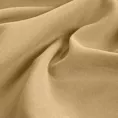 Poszewka szyta DORA - HIT jasnozłota z miękkiej tkaniny o welurowej strukturze